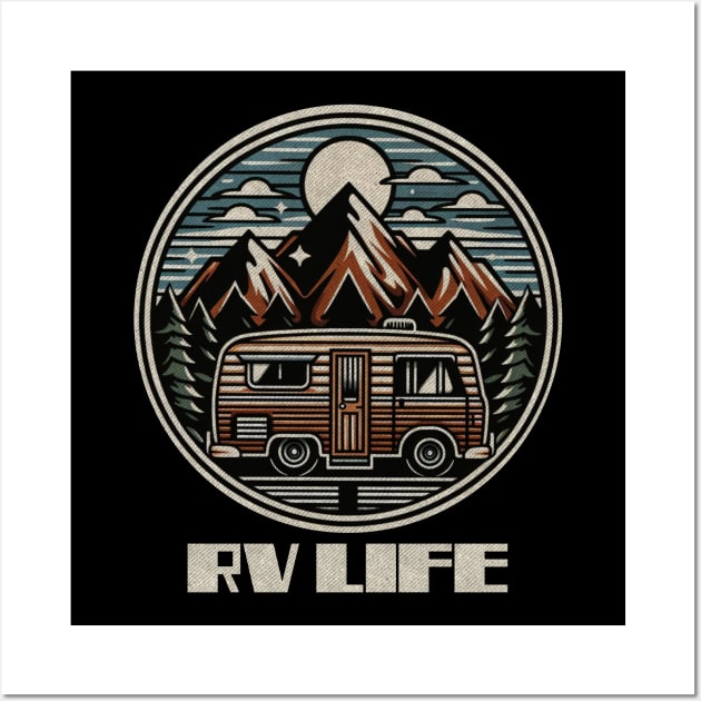 Rv life cabin on wheels Wall Art by Tofuvanman